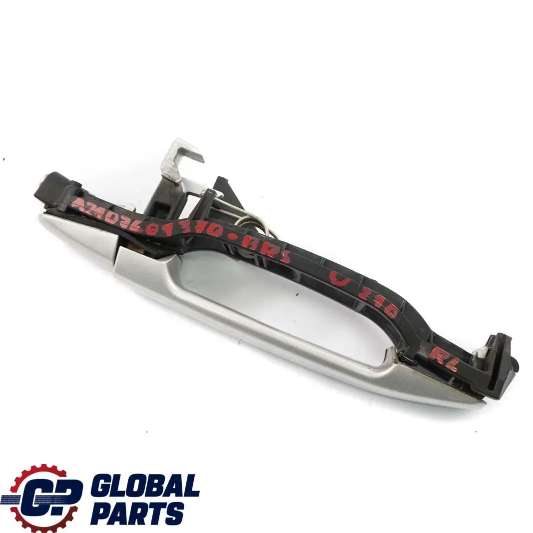  Mercedes-Benz W210 Maniglia Portiera Posteriore SX Argento Brillante Metallico - SKU A2107601370-BRS - Numero di parte A2107601370