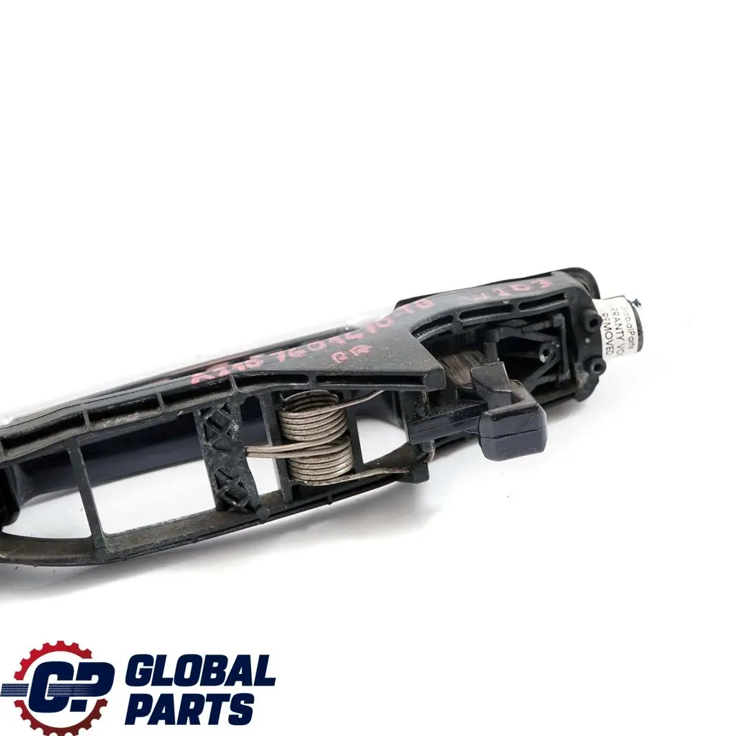 Tirador Puerta Trasera Derecha Azul Tanzanita Metalizado 359 para Mercedes E W210 con número de pieza A2107601470 Mercedes E W210 Tirador Puerta Trasera Derecha Azul Tanzanita Metalizado 359 - SKU A2107601470-TB - Número de pieza A2107601470