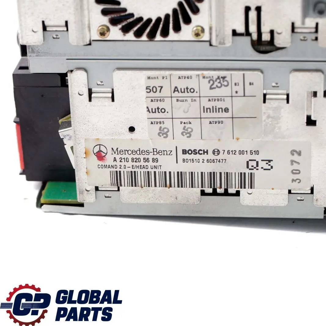 Mercedes-Benz E W210 S210 CD Player Radio Audio Navi SMS Head Unit to with Part number A2108205689 Mercedes-Benz E W210 S210 CD Player Radio Audio Navi SMS Head Unit - SKU A2108205689 - Part number A2108205689