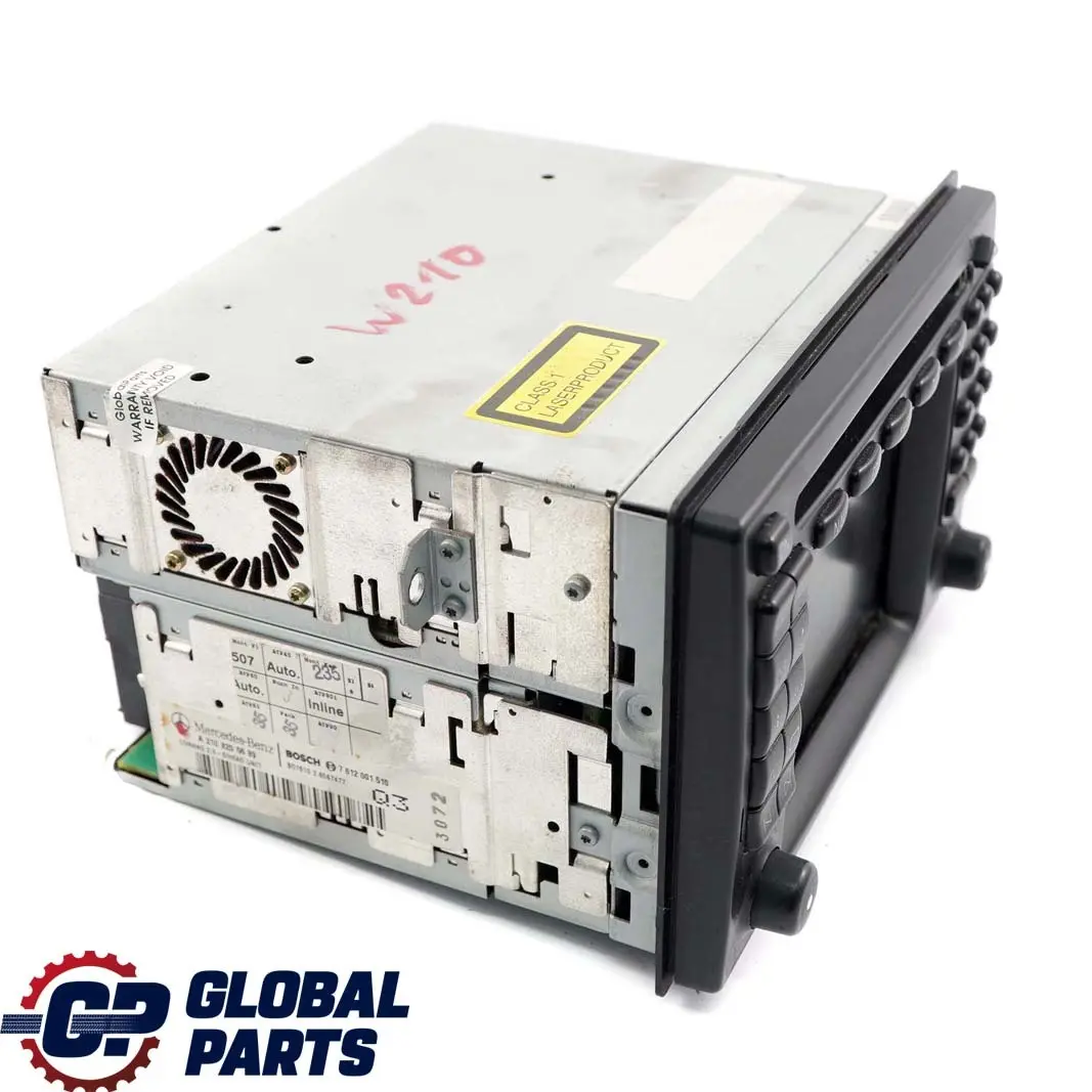  Mercedes-Benz E W210 S210 CD Player Radio Audio Navi SMS Head Unit - SKU A2108205689 - Part number A2108205689