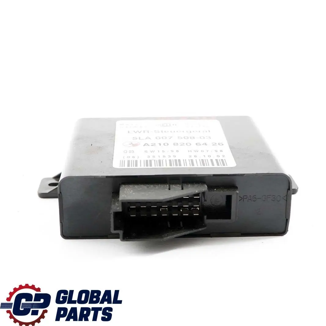 Mercedes-Benz CLK W208 E W210 Xenon Headlight Level Control Unit Module LWR to with Part number A2108206426 Mercedes-Benz CLK W208 E W210 Xenon Headlight Level Control Unit Module LWR - SKU A2108206426 - Part number A2108206426