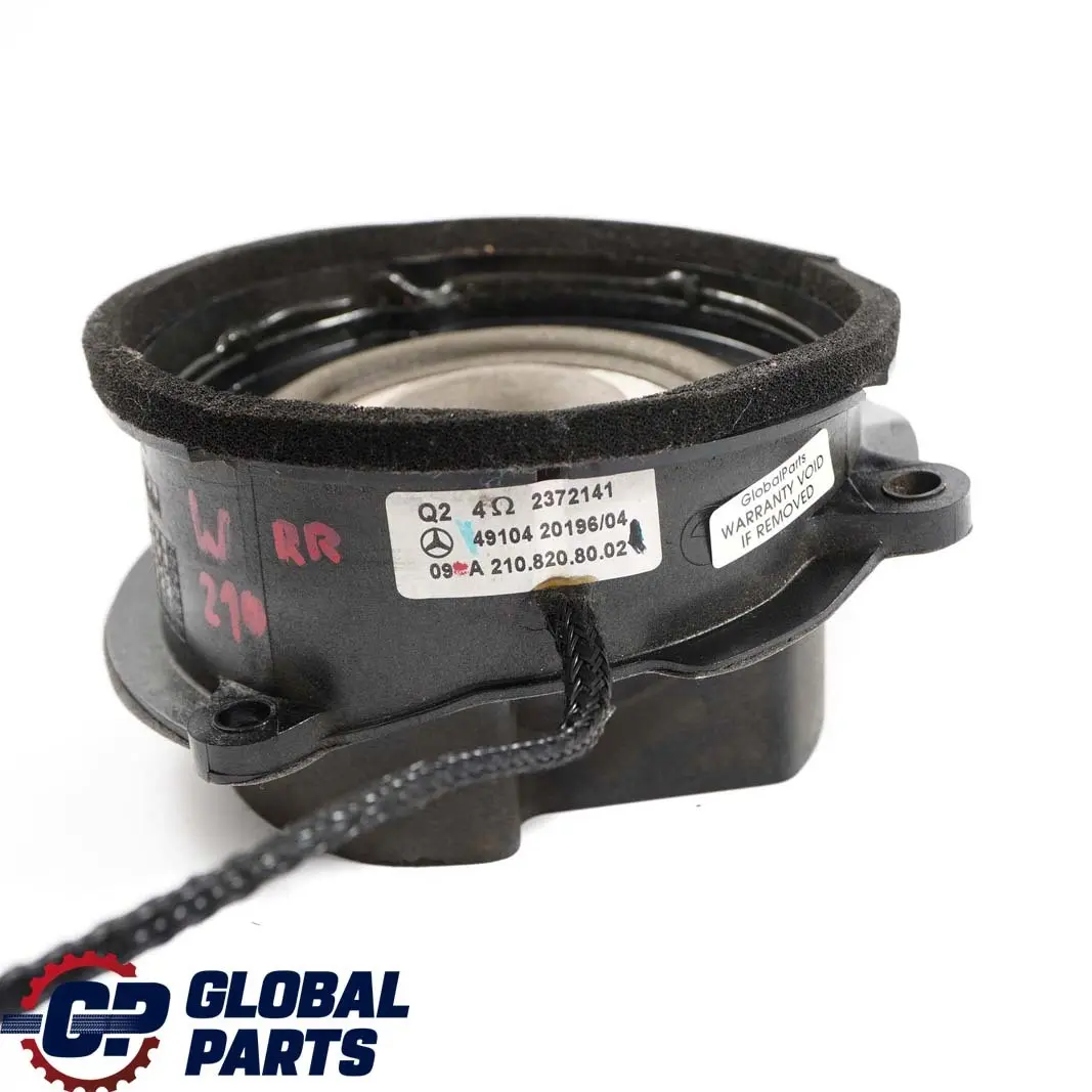 Mercedes-Benz E-Class W210 Rear Right Door O/S Loudspeaker Speaker to with Part number A2108208002 Mercedes-Benz E-Class W210 Rear Right Door O/S Loudspeaker Speaker - SKU A2108208002 - Part number A2108208002