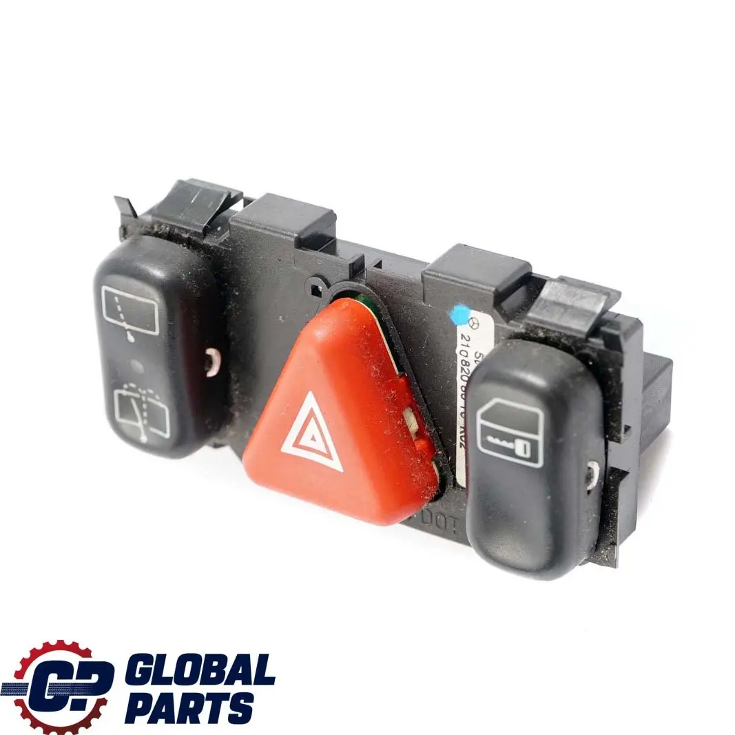  Mercedes-Benz C E W202 W210 Centro Hazard Light Door Locking Switch Panel - SKU A2108208010 - Numero di parte A2108208010