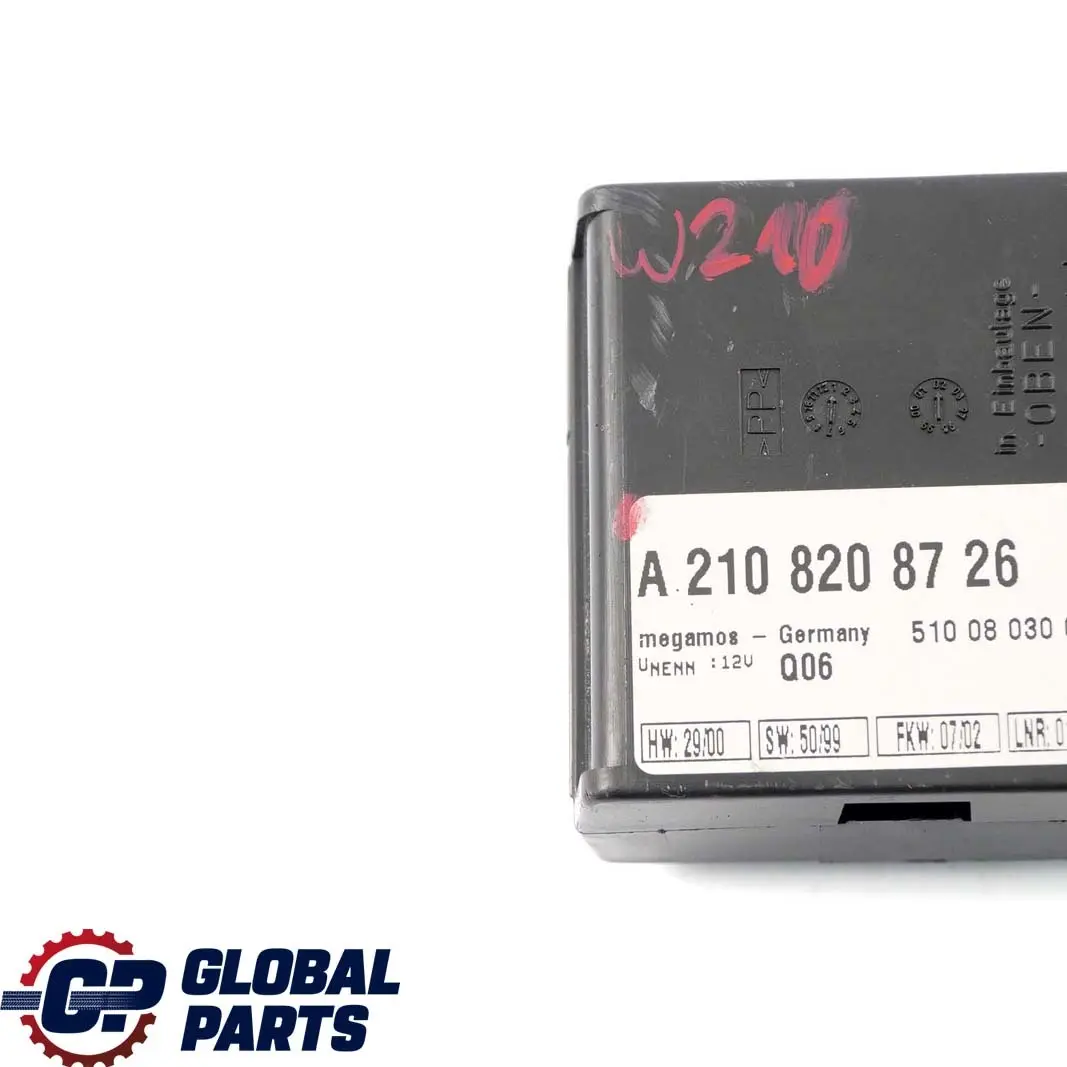  Mercedes-Benz W210 S210 Alarme Protection Anti-remorquage Commande ecu - SKU A2108208726 - Numéro de pièce A2108208726