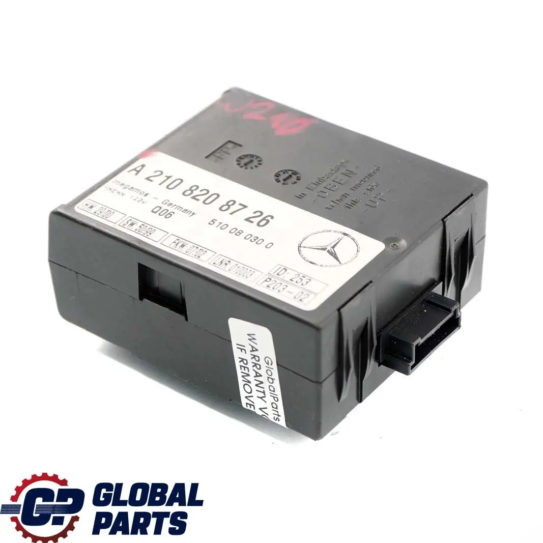 Mercedes-Benz W210 S210 Alarme Protection Anti-remorquage Commande ecu pour à propos du numéro de pièce A2108208726 Mercedes-Benz W210 S210 Alarme Protection Anti-remorquage Commande ecu - SKU A2108208726 - Numéro de pièce A2108208726