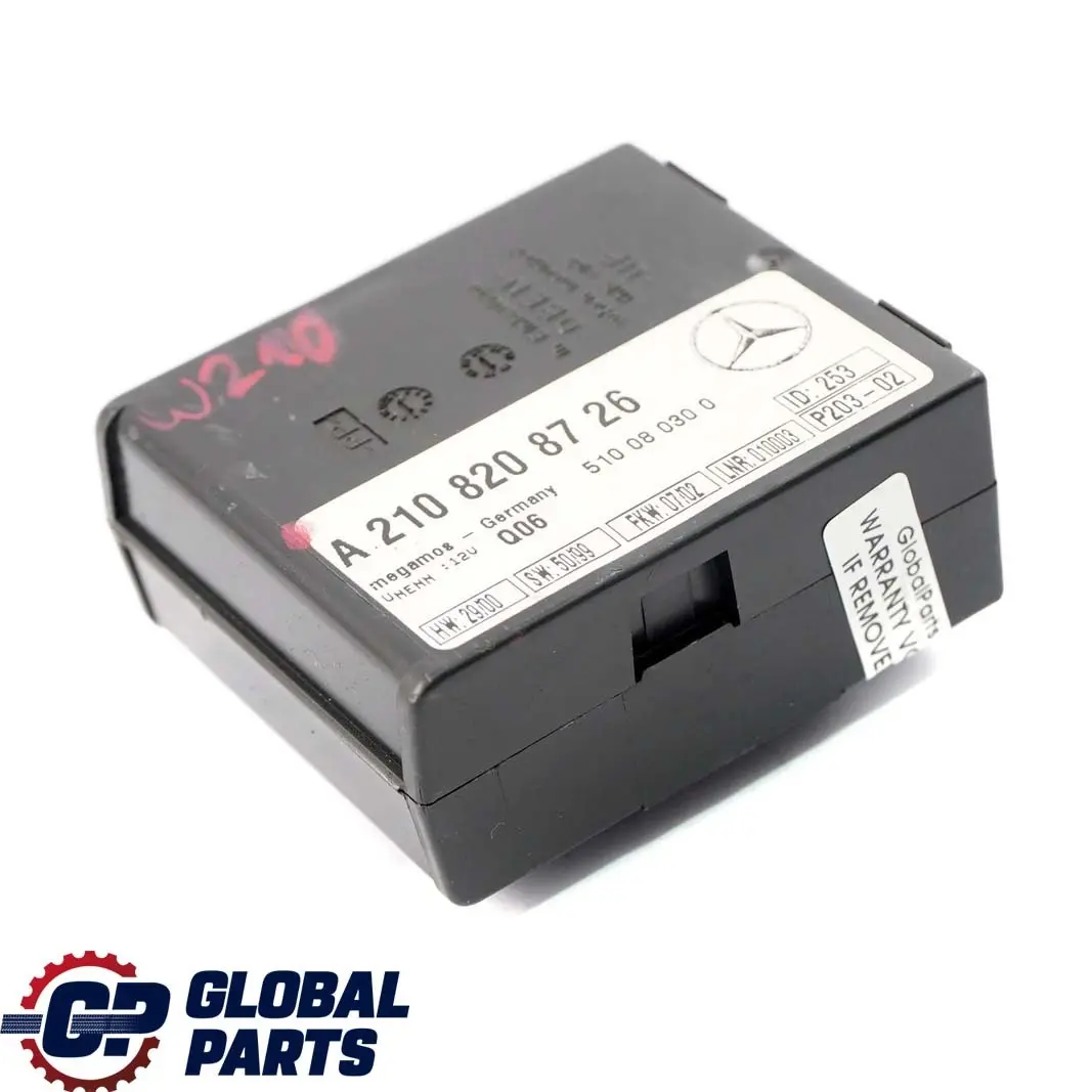 Mercedes-Benz W210 S210 Allarme Anti Rimorchiatura Centralina ECU per con numero di parte A2108208726 Mercedes-Benz W210 S210 Allarme Anti Rimorchiatura Centralina ECU - SKU A2108208726 - Numero di parte A2108208726