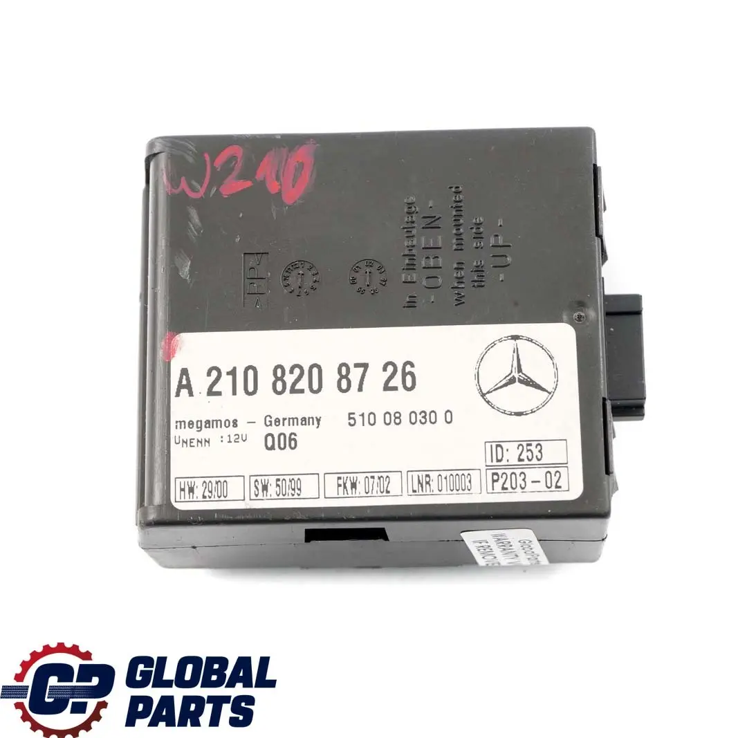 Mercedes-Benz W210 S210 Allarme Anti Rimorchiatura Centralina ECU per con numero di parte A2108208726 Mercedes-Benz W210 S210 Allarme Anti Rimorchiatura Centralina ECU - SKU A2108208726 - Numero di parte A2108208726