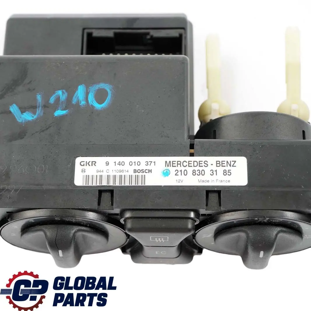 Mercedes-Benz C E W202 W210 Air Conditioning Unit Control Panel to with Part number A2108303185 Mercedes-Benz C E W202 W210 Air Conditioning Unit Control Panel - SKU A2108303185 - Part number A2108303185