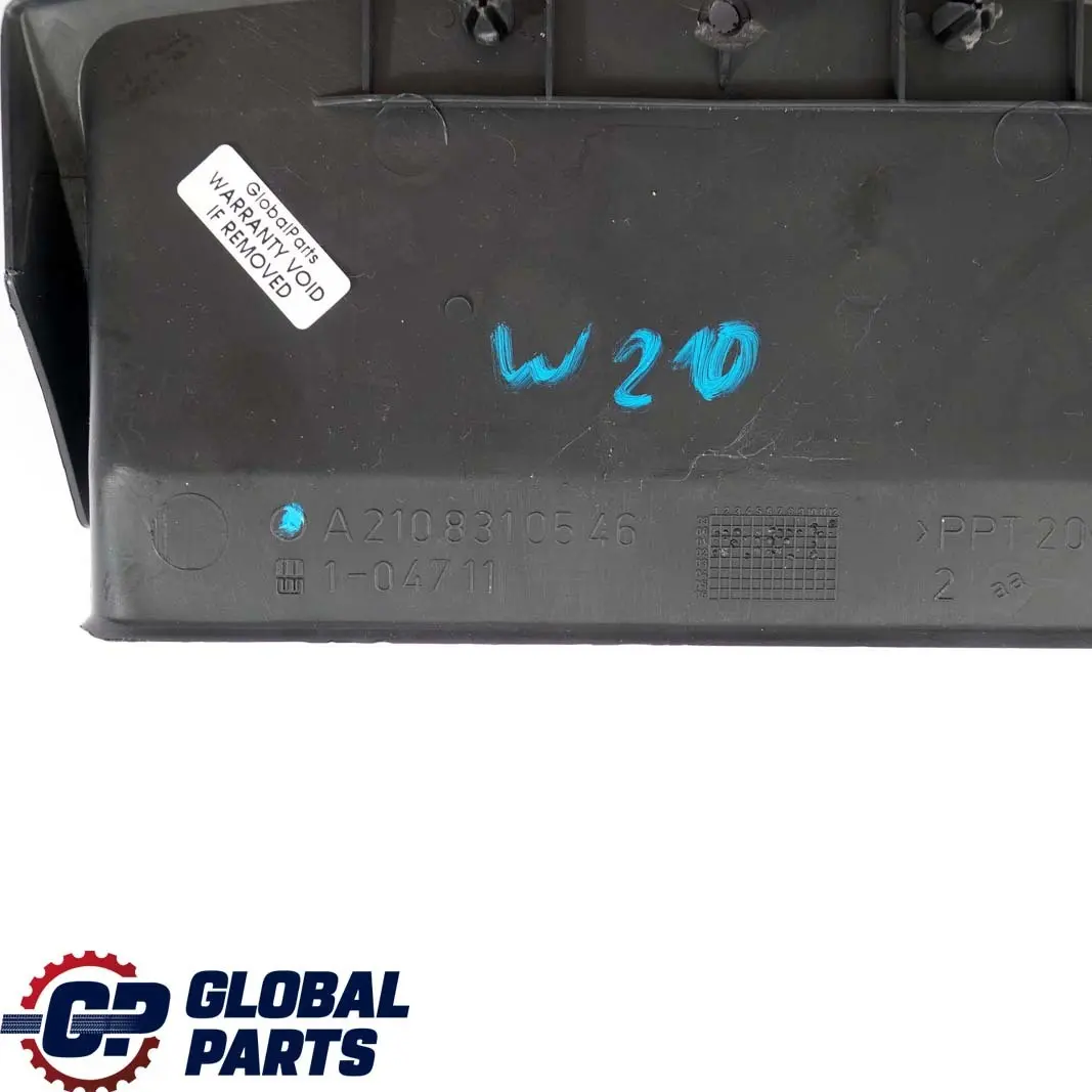 Nozzle Floor Air Duct Leg Channel Vent to Mercedes W210 Rear with Part number A2108310546 Mercedes W210 Rear Nozzle Floor Air Duct Leg Channel Vent - SKU A2108310546 - Part number A2108310546