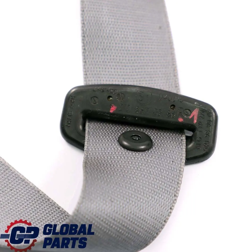  Mercedes-Benz E-Class W210 Front Right O/S Seat Belt Grey - SKU A2108600286-1 - Part number A2108600286