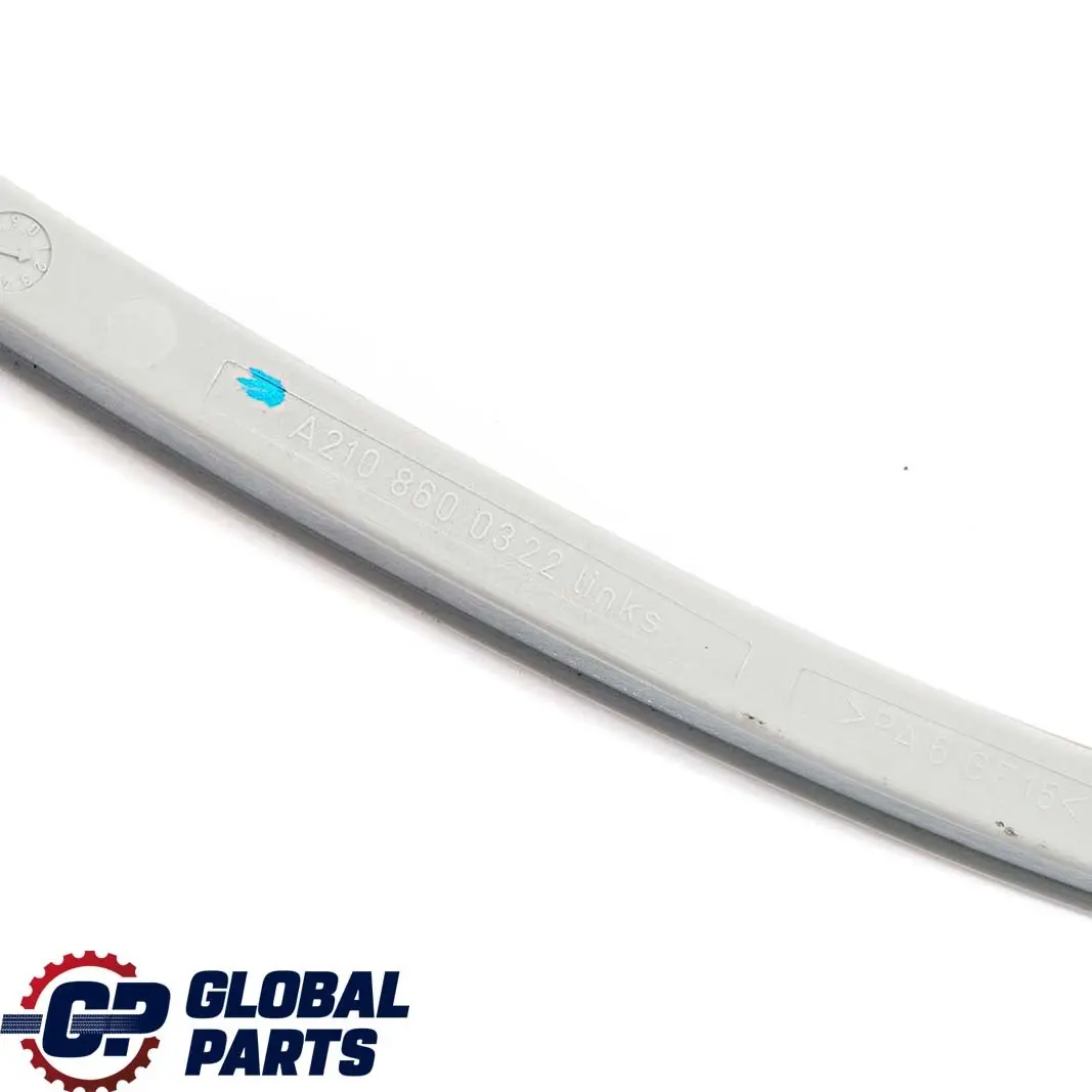 Mercedes-Benz W210 S210 Left D-Pillar Trim Rail Guide Trunk Cover to with Part number A2108600322 Mercedes-Benz W210 S210 Left D-Pillar Trim Rail Guide Trunk Cover - SKU A2108600322 - Part number A2108600322