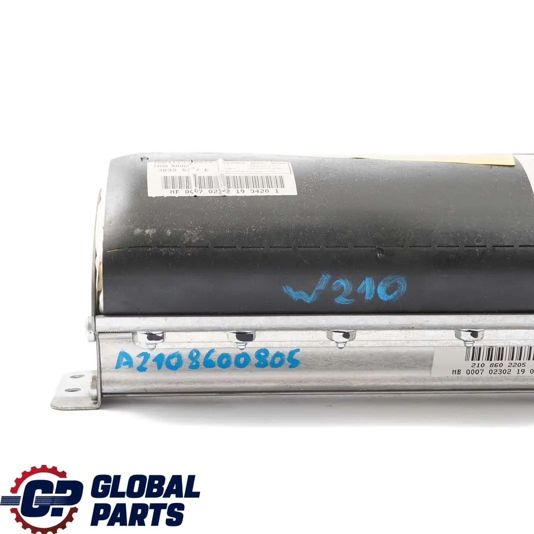 lado del pasajero frontal salpicadero bolsa de aire A2108602205 para Mercedes W210 con número de pieza A2108600805 Mercedes W210 lado del pasajero frontal salpicadero bolsa de aire A2108602205 - SKU A2108600805 - Número de pieza A2108600805