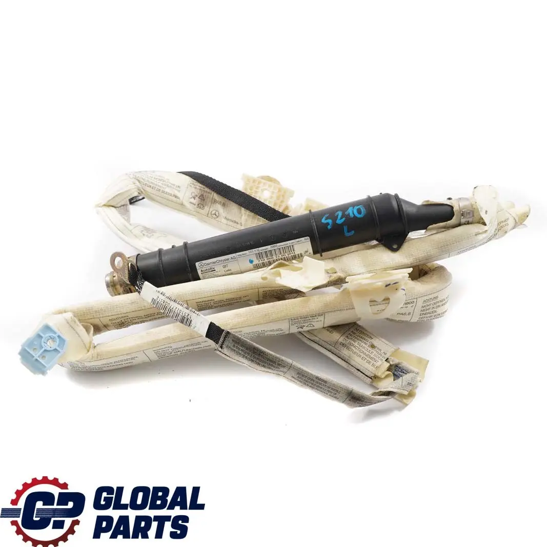 Head Airbag Roof Curtain Left N/S to Mercedes W210 S210 with Part number A2108601305 Mercedes W210 S210 Head Airbag Roof Curtain Left N/S - SKU A2108601305 - Part number A2108601305