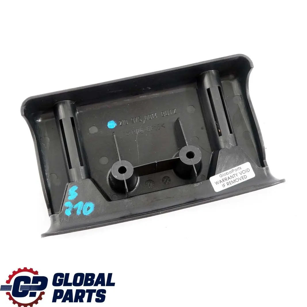 Mercedes-Benz W210 S210 Handbrake Cable Cover Management Panel Trim to with Part number A2109750014 Mercedes-Benz W210 S210 Handbrake Cable Cover Management Panel Trim - SKU A2109750014 - Part number A2109750014