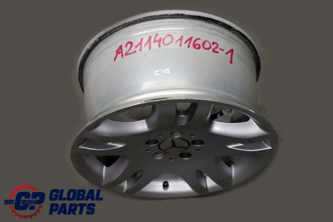Mercedes-Benz W211 S211 Alloy Wheel Rim 17" 8,5J ET:38 5 Twin Spoke to with Part number A2114011602 Mercedes-Benz W211 S211 Alloy Wheel Rim 17" 8,5J ET:38 5 Twin Spoke - SKU A2114011602-2 - Part number A2114011602