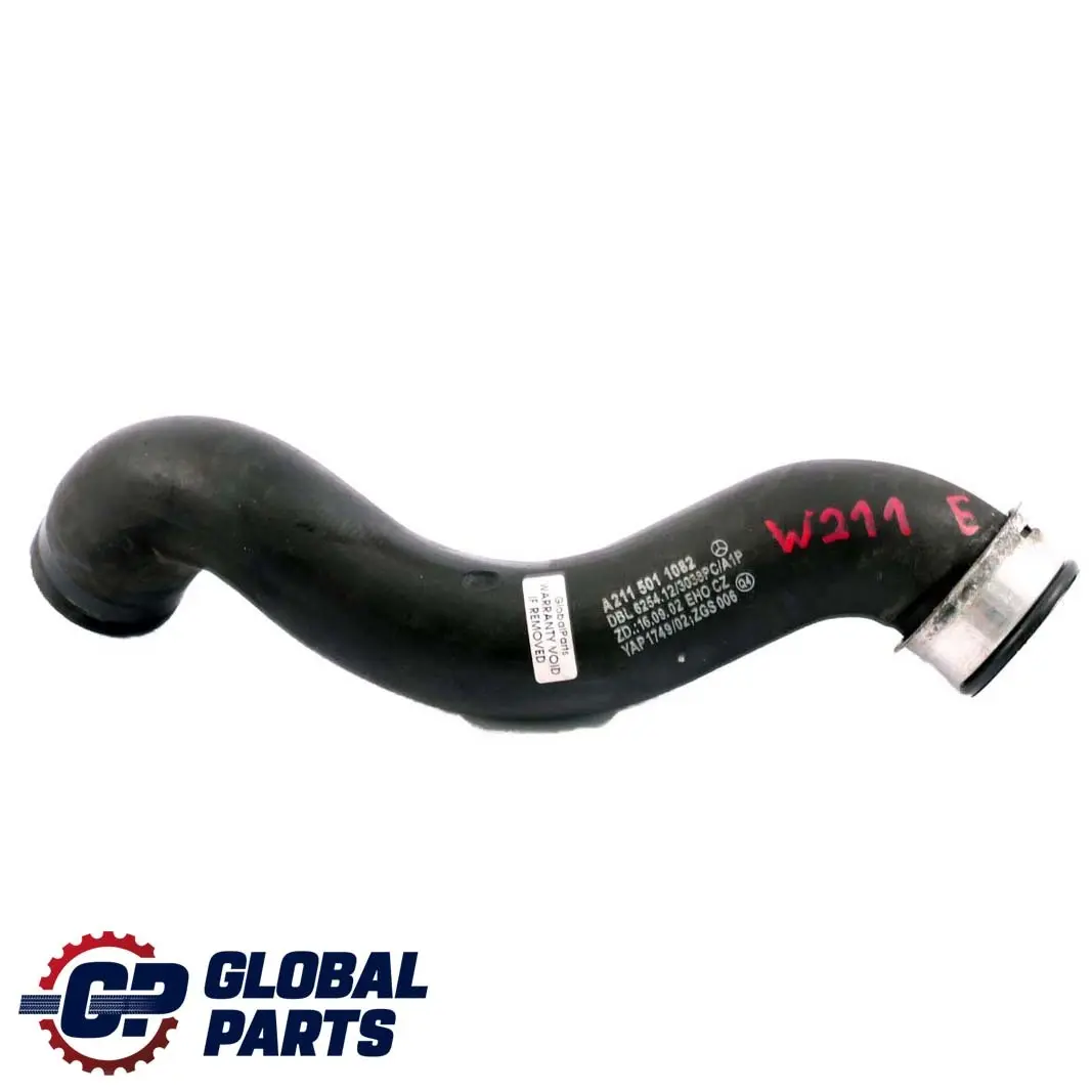 Mercedes-Benz W211 E 270 CDI Diesel Engine Cooling Radiator Hose to with Part number A2115011082 Mercedes-Benz W211 E 270 CDI Diesel Engine Cooling Radiator Hose - SKU A2115011082 - Part number A2115011082