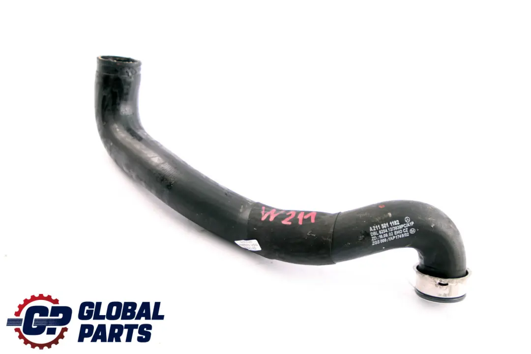 Enfriamiento Motor Agua Refrigerante Manguera Tubo para Mercedes S211 W211 con número de pieza A2115011182 Mercedes S211 W211 Enfriamiento Motor Agua Refrigerante Manguera Tubo - SKU A2115011182 - Número de pieza A2115011182