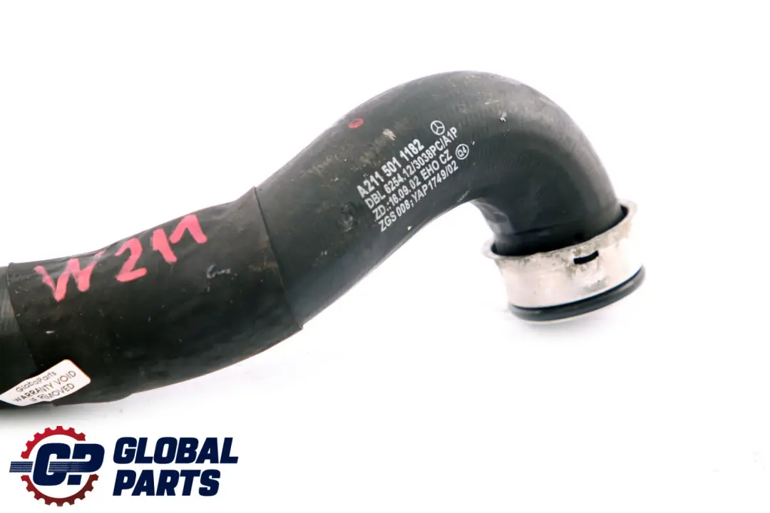 Mercedes E-Class S211 W211 Cooling Engine Water Coolant Hose Pipe - SKU A2115011182 - Part number A2115011182
