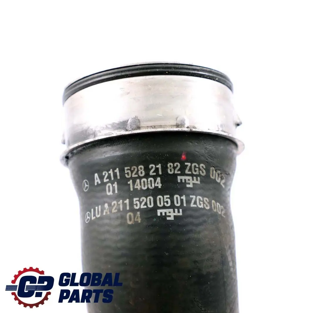 Charge Intercooler Hose to Mercedes W211 E 270 CDI Diesel Air with Part number A2115282182 Mercedes W211 E 270 CDI Diesel Air Charge Intercooler Hose - SKU A2115282182 - Part number A2115282182