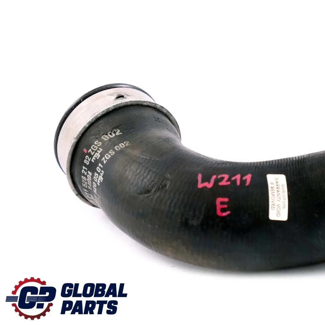 Charge Intercooler Hose to Mercedes W211 E 270 CDI Diesel Air with Part number A2115282182 Mercedes W211 E 270 CDI Diesel Air Charge Intercooler Hose - SKU A2115282182 - Part number A2115282182