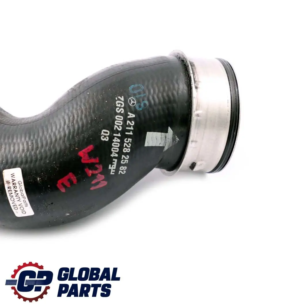Mercedes-Benz W211 E 270 CDI Diesel Air Charge Intercooler Hose to with Part number A2115282582 Mercedes-Benz W211 E 270 CDI Diesel Air Charge Intercooler Hose - SKU A2115282582 - Part number A2115282582