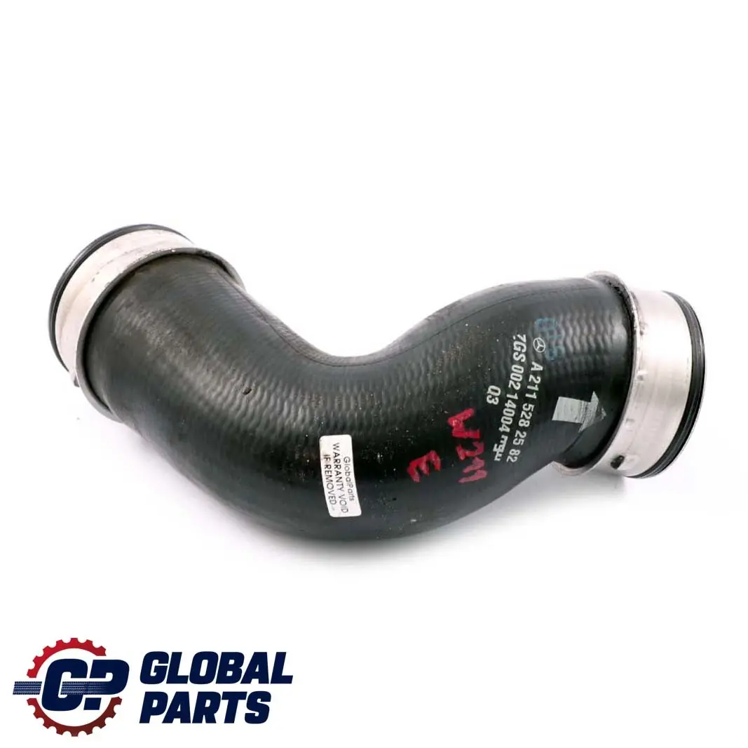 Mercedes-Benz W211 E 270 CDI Diesel Air Charge Intercooler Hose to with Part number A2115282582 Mercedes-Benz W211 E 270 CDI Diesel Air Charge Intercooler Hose - SKU A2115282582 - Part number A2115282582