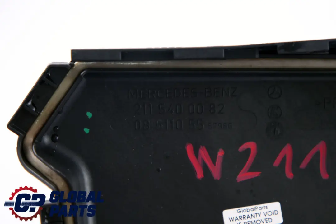 Mercedes S211 W211 Coperchio della scatola dei fusibili anteriore - SKU A2115400082 - Numero di parte A2115400082
