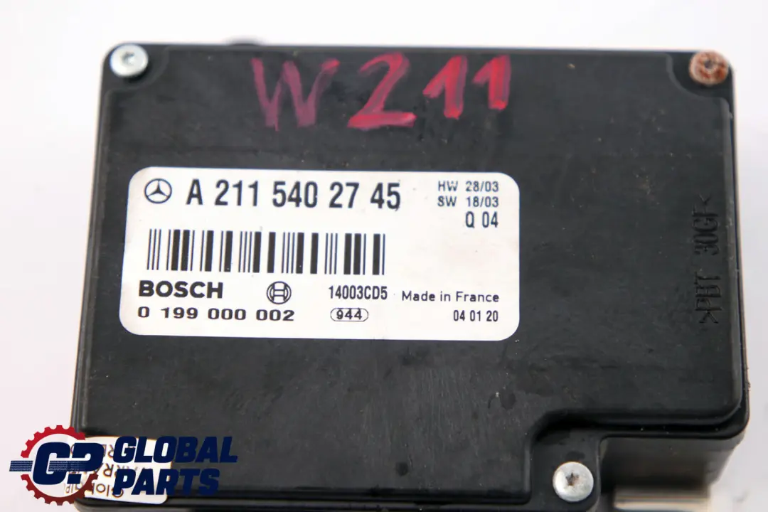 Boot Trunk Battery Control Unit Module to Mercedes E-Class W211 S211 Estate with Part number A2115402745 Mercedes E-Class W211 S211 Estate Boot Trunk Battery Control Unit Module - SKU A2115402745 - Part number A2115402745