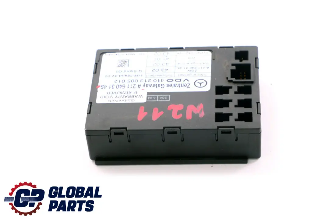 Mercedes-Benz E-Class W211 Central Gateway Control Unit Module ECU to with Part number A2115403145 Mercedes-Benz E-Class W211 Central Gateway Control Unit Module ECU - SKU A2115403145 - Part number A2115403145