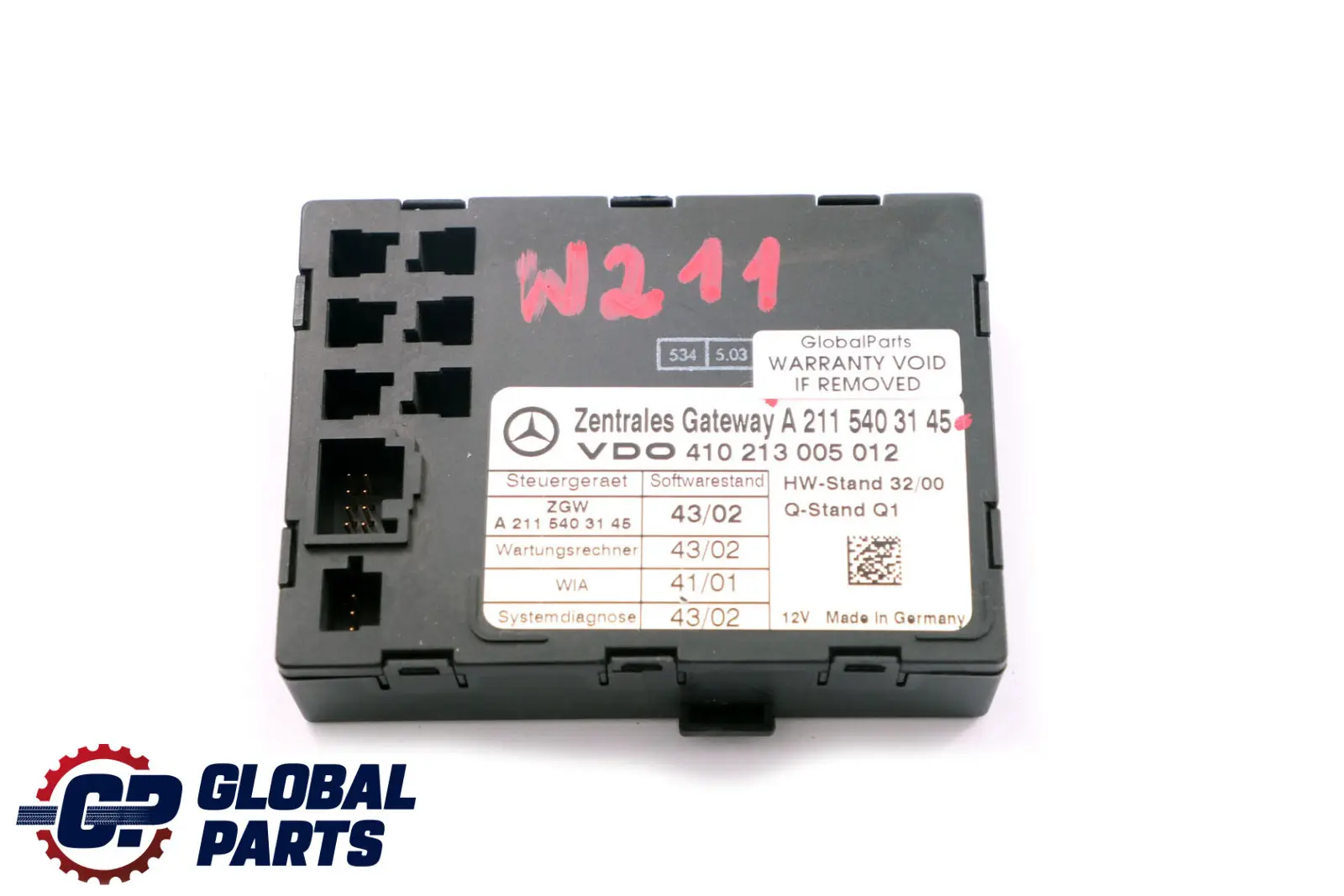 Mercedes-Benz E-Class W211 Central Gateway Control Unit Module ECU A2115403145