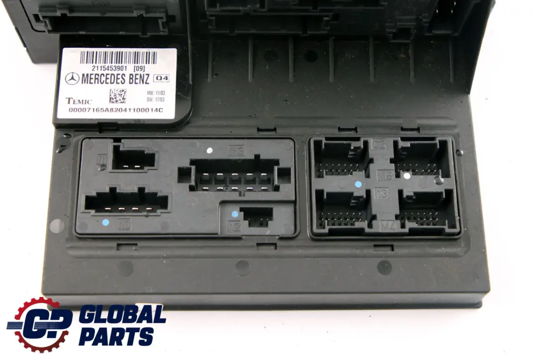  Mercedes-Benz E CSL Class S211 W211 W219 Fuse Distribution Box Unit A2115453901 - SKU A2115450301 - Part number A2115450301