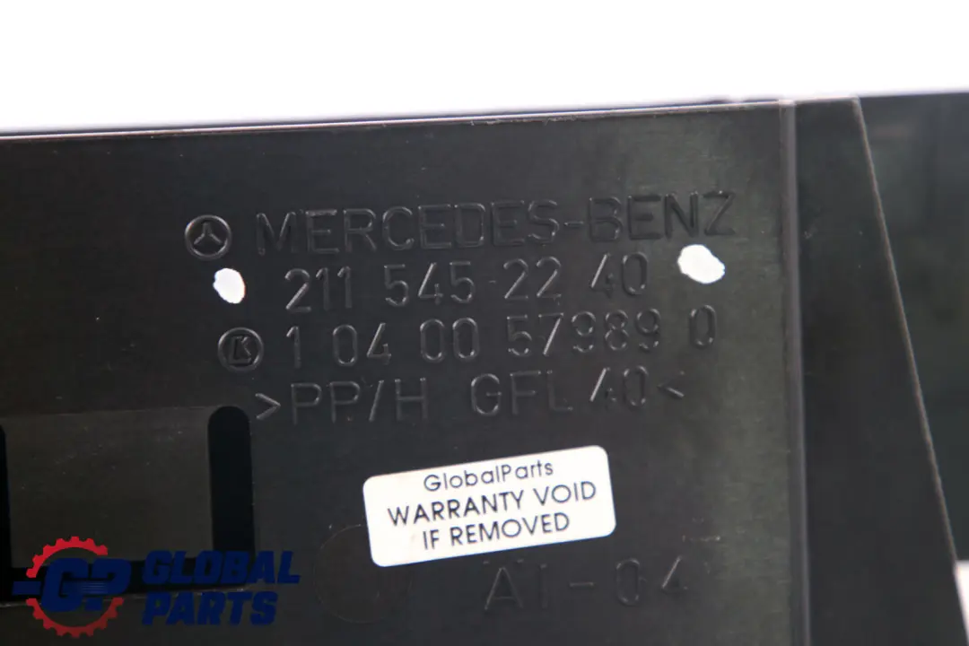 Mercedes-Benz Clase E CLS W211 W219 Soporte del modulo De control para con número de pieza A2115456340 Mercedes-Benz Clase E CLS W211 W219 Soporte del modulo De control - SKU A2115452240 - Número de pieza A2115456340