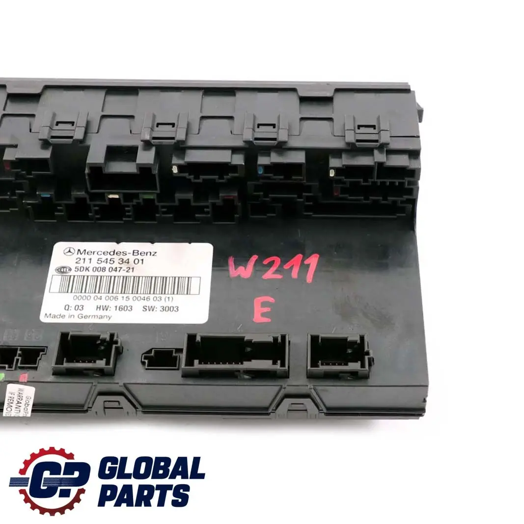 Mercedes-Benz E-Class W211 Sam Unit Module Fuse Box Rear to with Part number A2115453401 Mercedes-Benz E-Class W211 Sam Unit Module Fuse Box Rear - SKU A2115453401 - Part number A2115453401