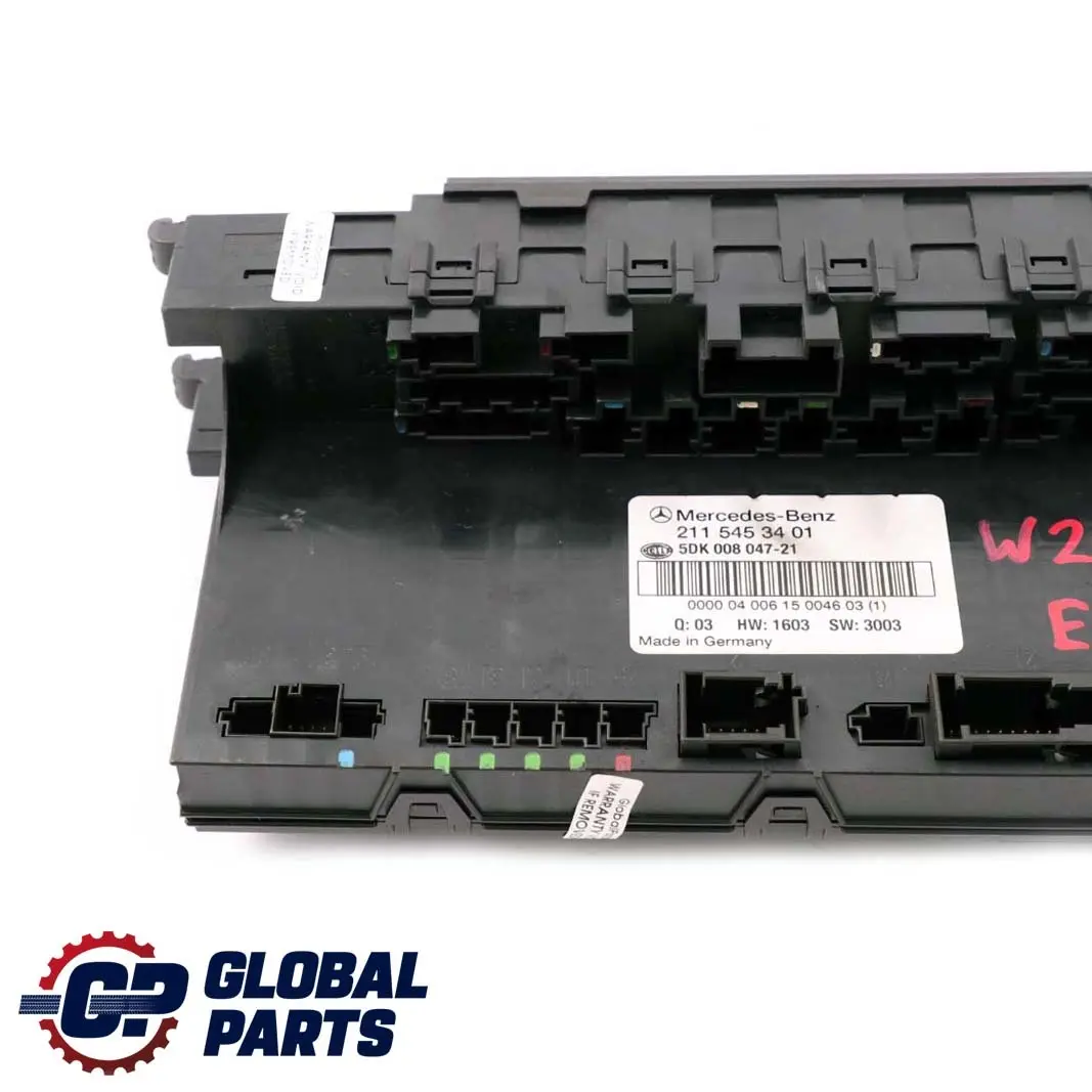 Mercedes-Benz E-Class W211 Sam Unit Module Fuse Box Rear to with Part number A2115453401 Mercedes-Benz E-Class W211 Sam Unit Module Fuse Box Rear - SKU A2115453401 - Part number A2115453401