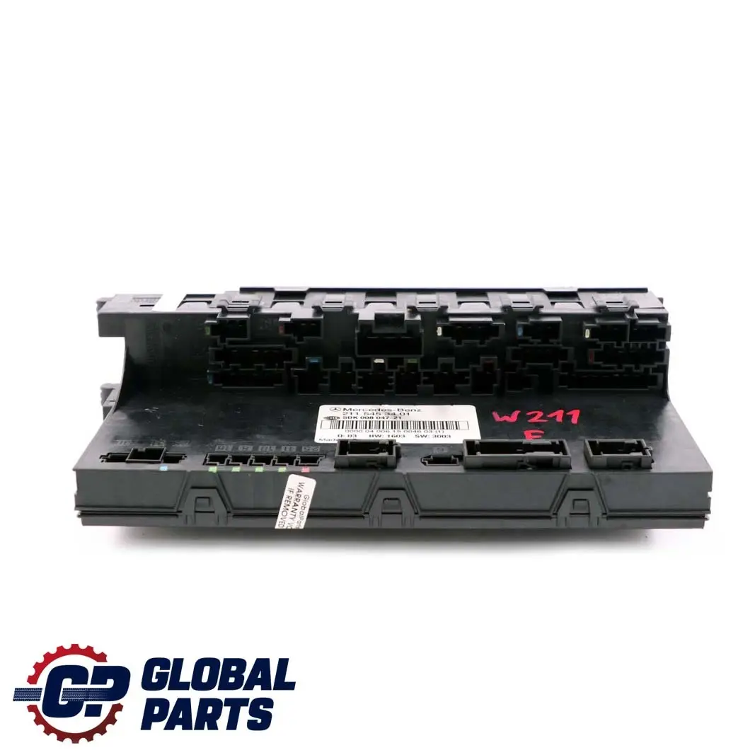Mercedes-Benz E W211 Steuergerät Zentralelektrik Sicherungskasten für mit Teilenummer A2115453401 Mercedes-Benz E W211 Steuergerät Zentralelektrik Sicherungskasten - SKU A2115453401 - Teilenummer A2115453401