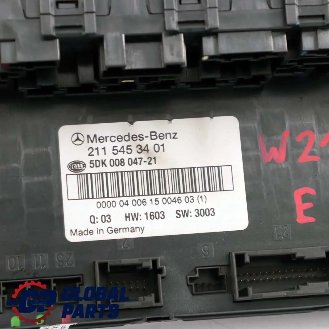 Mercedes-Benz E-Class W211 Sam Unit Module Fuse Box Rear to with Part number A2115453401 Mercedes-Benz E-Class W211 Sam Unit Module Fuse Box Rear - SKU A2115453401 - Part number A2115453401