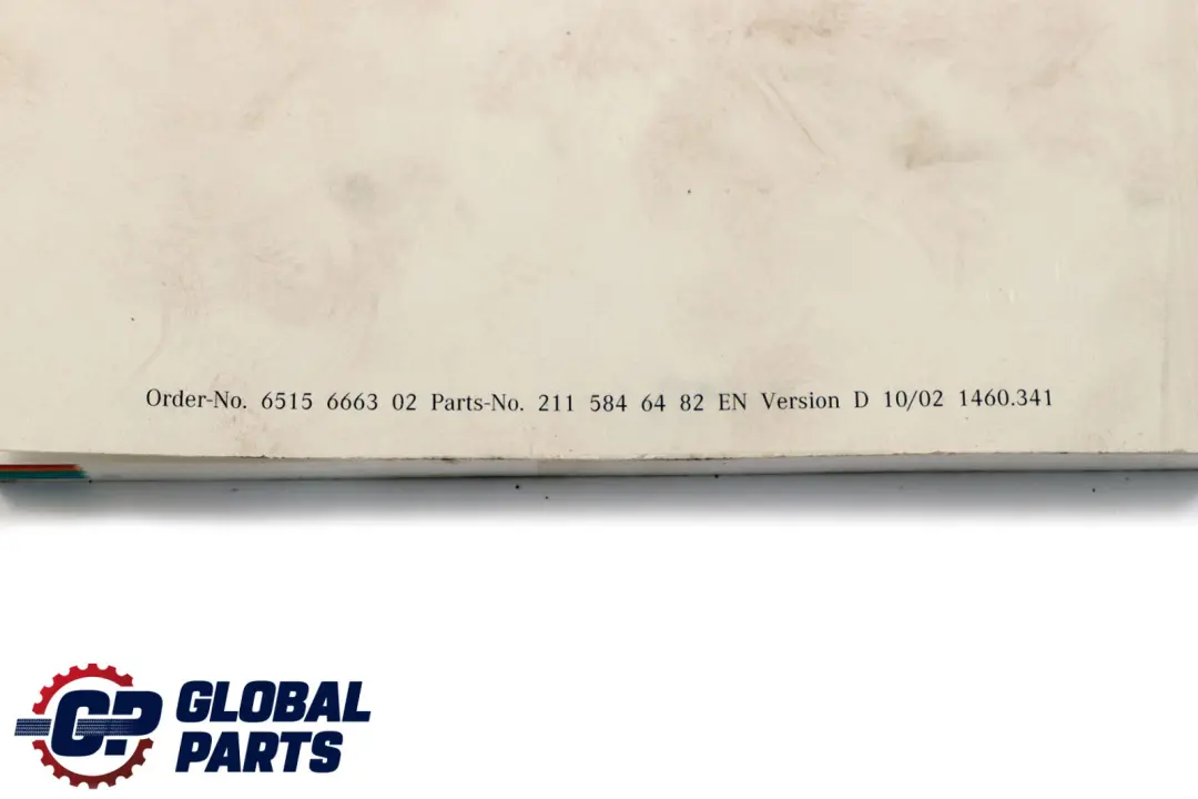 Service Booklet Book Set Pouch Case Wallet to Mercedes E-Class W211 with Part number A2115846482 Mercedes E-Class W211 Service Booklet Book Set Pouch Case Wallet - SKU A2115846482 - Part number A2115846482