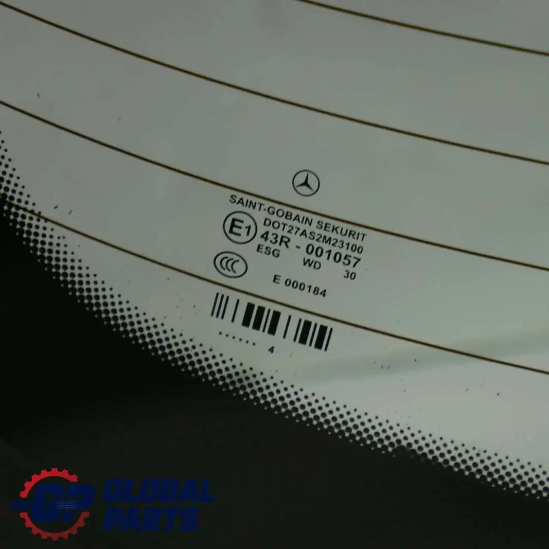  Mercedes-Benz E-Class W211 Saloon Rear Window Glass AS2 Green - SKU A2116700380 - Part number A2116700380