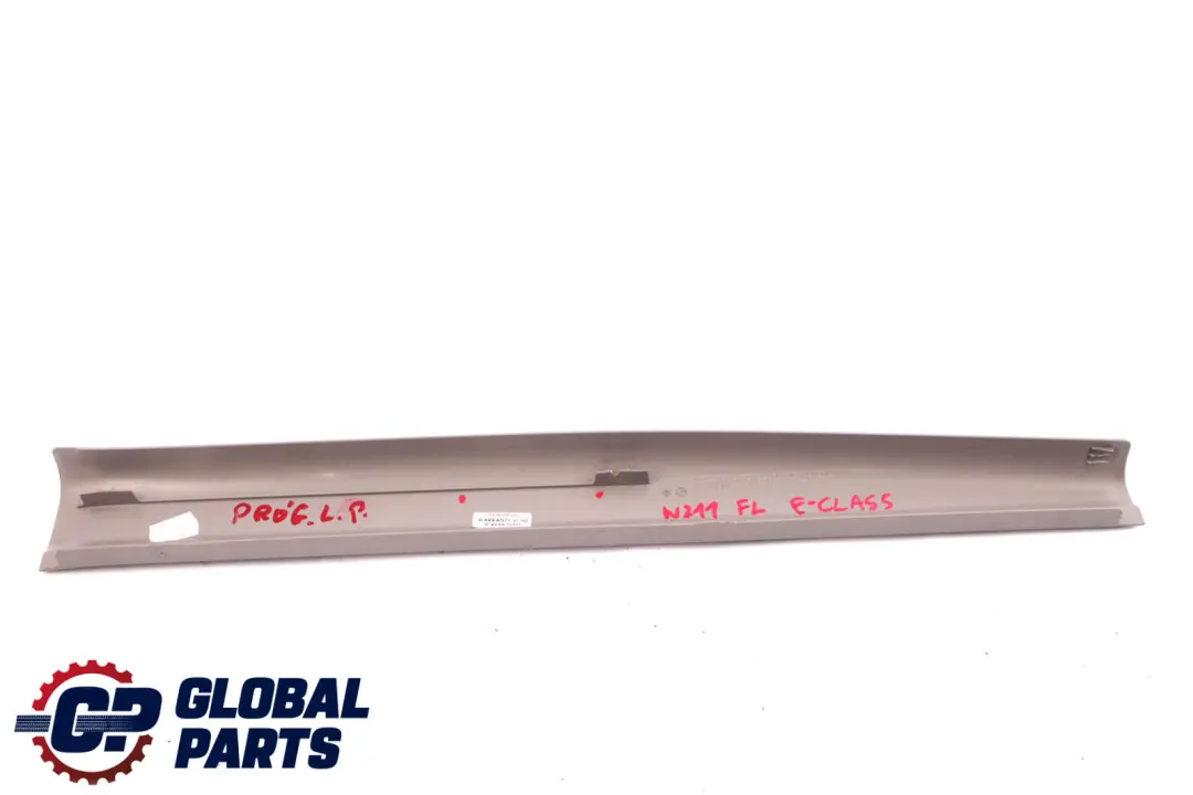 Front Inside Left N/S Rail Trim Cover Grey to Mercedes E-Class S211 with Part number A2116801735 Mercedes E-Class S211 Front Inside Left N/S Rail Trim Cover Grey - SKU A2116801735 - Part number A2116801735
