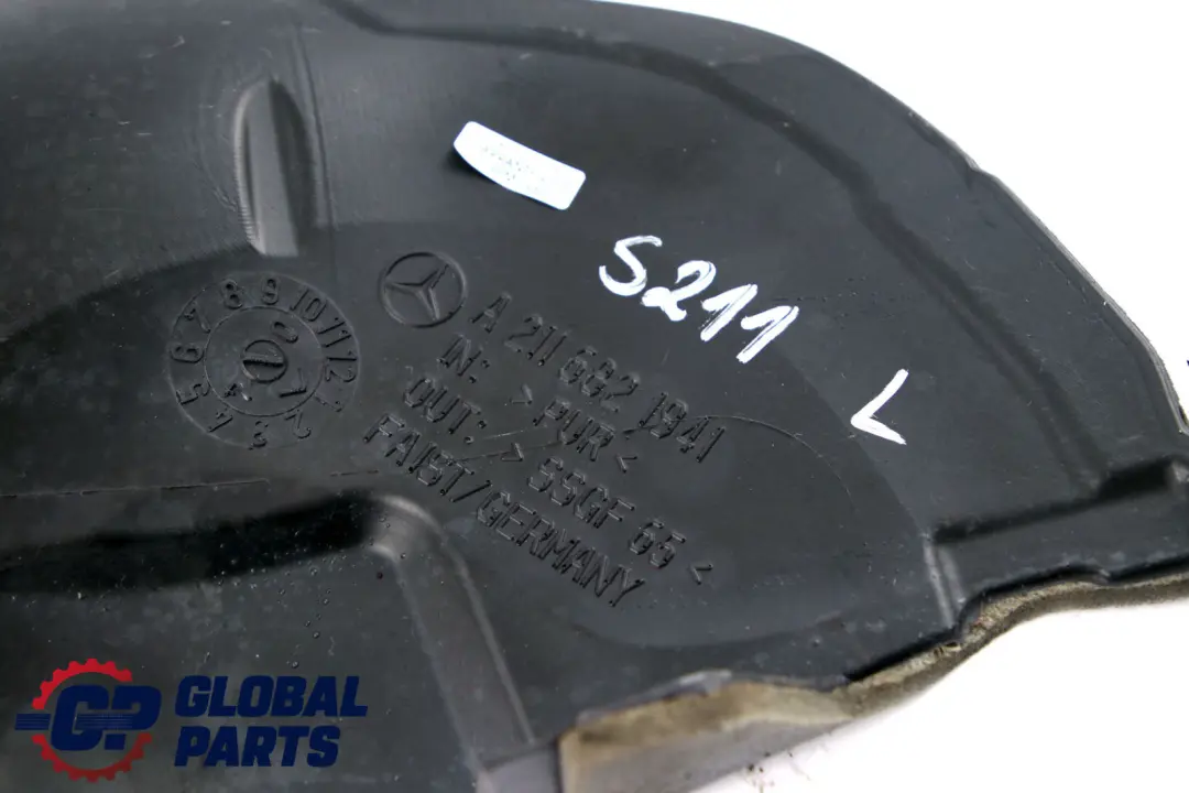Mercedes-Benz E-Class S211 Touring Damping Left N/S Wheelhouse Rear to with Part number A2116821941 Mercedes-Benz E-Class S211 Touring Damping Left N/S Wheelhouse Rear - SKU A2116821941 - Part number A2116821941
