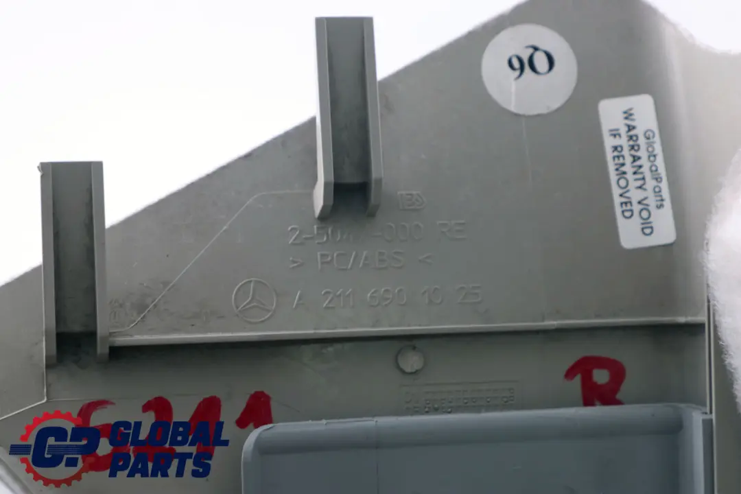 E-Klasse S211 C-Säule Verkleidung Abdeckung Rechts Grau für Mercedes mit Teilenummer A2116901025 Mercedes E-Klasse S211 C-Säule Verkleidung Abdeckung Rechts Grau - SKU A2116901025 - Teilenummer A2116901025