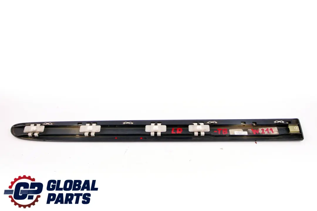 Mercedes E-Class S211 W211 Left N/S Door Molding Tanzanite Blue - SKU A2116901362-TB - Part number A2116901362