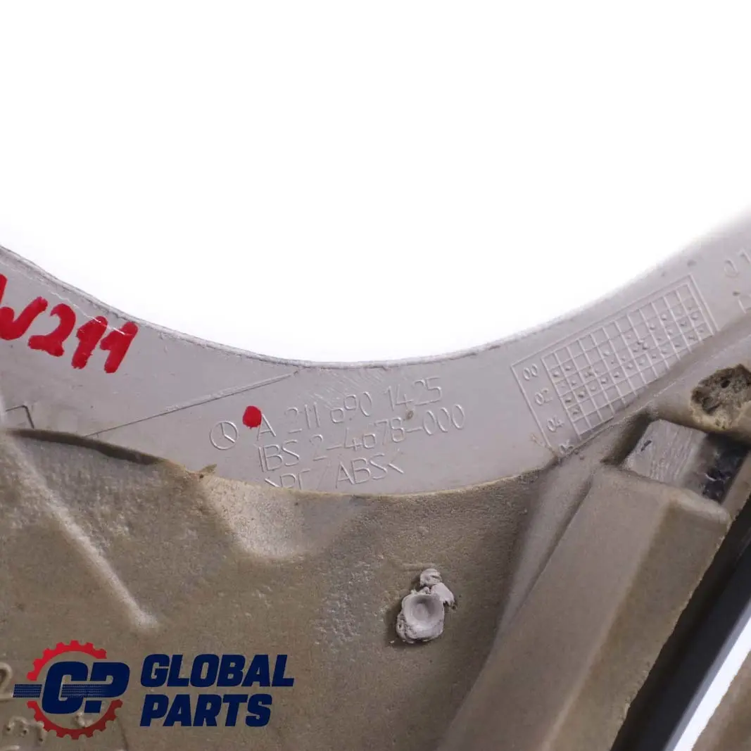 Pilar Embellecedor Tapa Derecha Gris para Mercedes W211 C con número de pieza A2116901425 Mercedes W211 C Pilar Embellecedor Tapa Derecha Gris - SKU A2116901425 - Número de pieza A2116901425