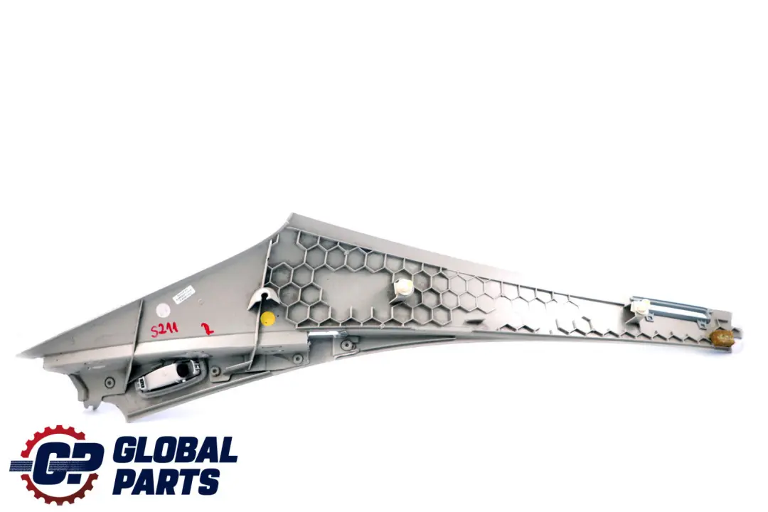 Column D-Pillar Trim Panel Right Grey to Mercedes E-Class S211 Touring with Part number A2116901625 Mercedes E-Class S211 Touring Column D-Pillar Trim Panel Right Grey - SKU A2116901625 - Part number A2116901625