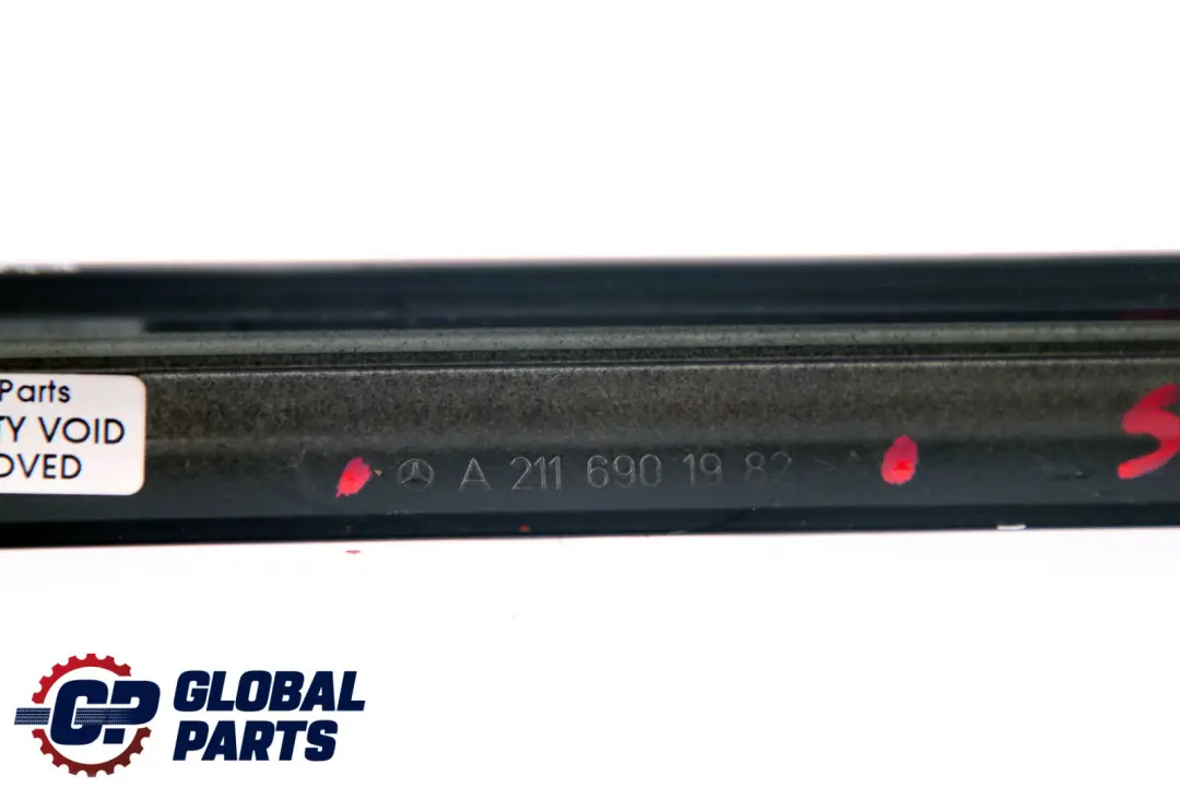 Roof Moulding Front Left Trim Cover to Mercedes E-Class S211 Touring with Part number A2116901982 Mercedes E-Class S211 Touring Roof Moulding Front Left Trim Cover - SKU A2116901982 - Part number A2116901982