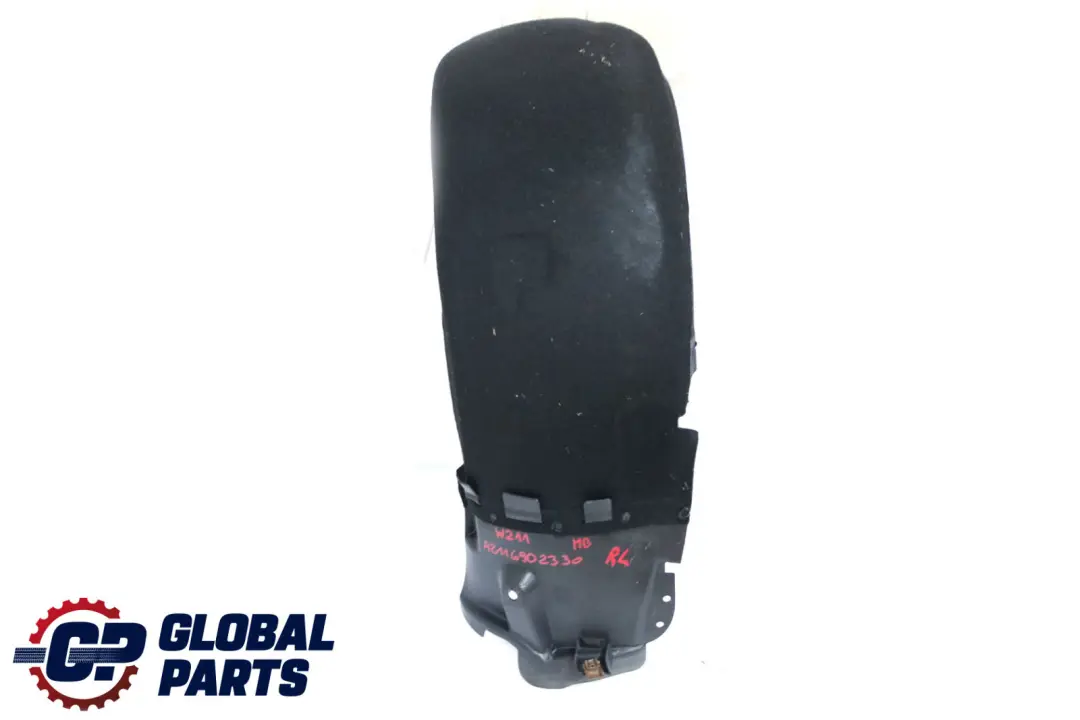 Left N/S Wheel Arch Trim Cover Panel to Mercedes E-Class W211 S211 Estate Rear with Part number A2116902330 Mercedes E-Class W211 S211 Estate Rear Left N/S Wheel Arch Trim Cover Panel - SKU A2116902330 - Part number A2116902330