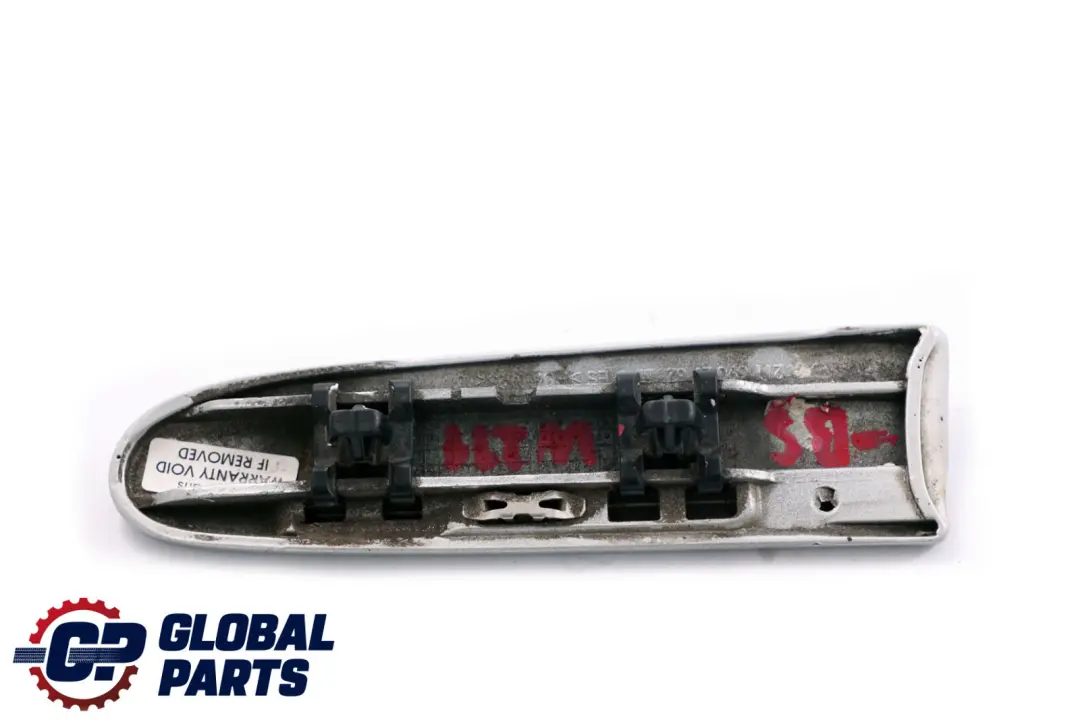 Mercedes S211 W211 Striscia di rivestimento parafango anteriore sinistro Argento - SKU A2116902762-BS - Numero di parte A2116902762