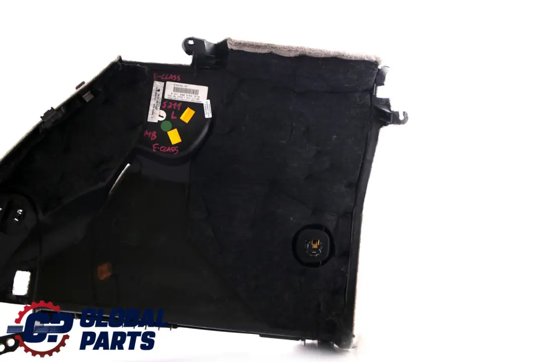 Luggage Boot Fairing Cover Left N/S to Mercedes E-Class S211 Rear with Part number A2116905153 Mercedes E-Class S211 Rear Luggage Boot Fairing Cover Left N/S - SKU A2116905153 - Part number A2116905153