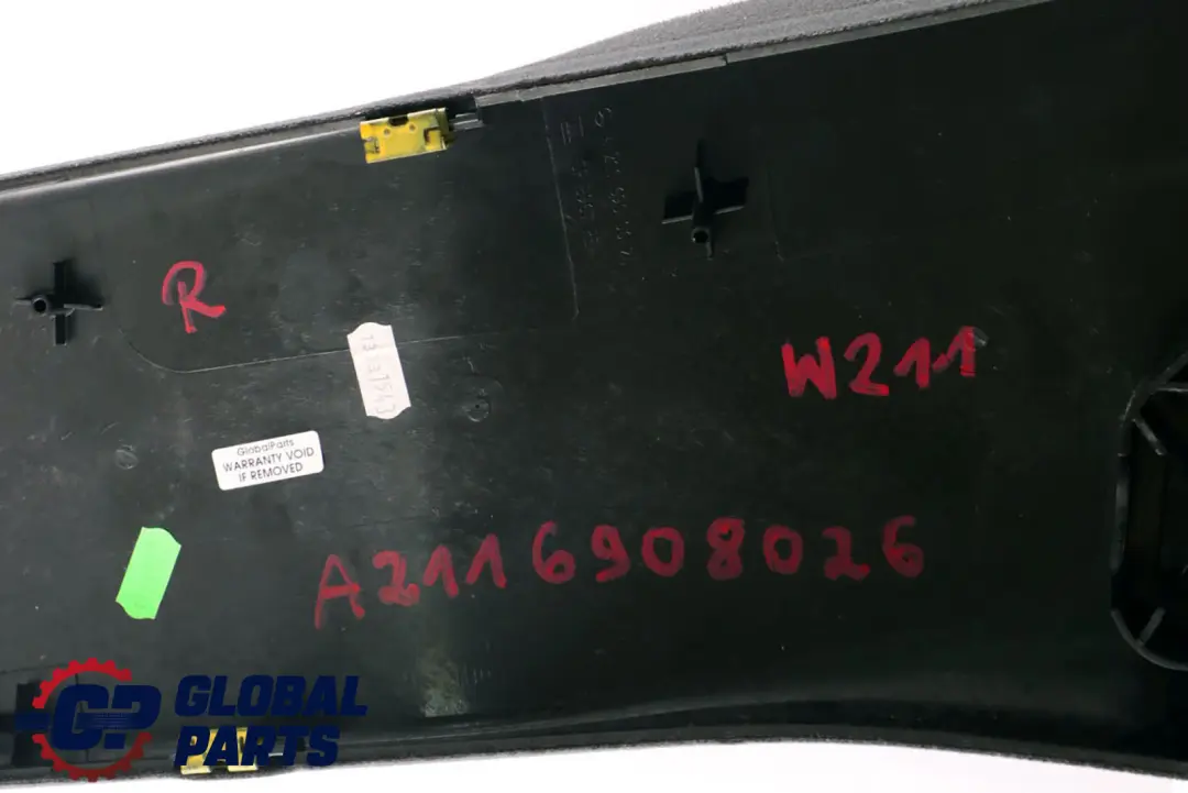 Mercedes E-Class W211 S211 Column B-Pillar Trim Panel Right O/S - SKU A2116908026 - Part number A2116908026