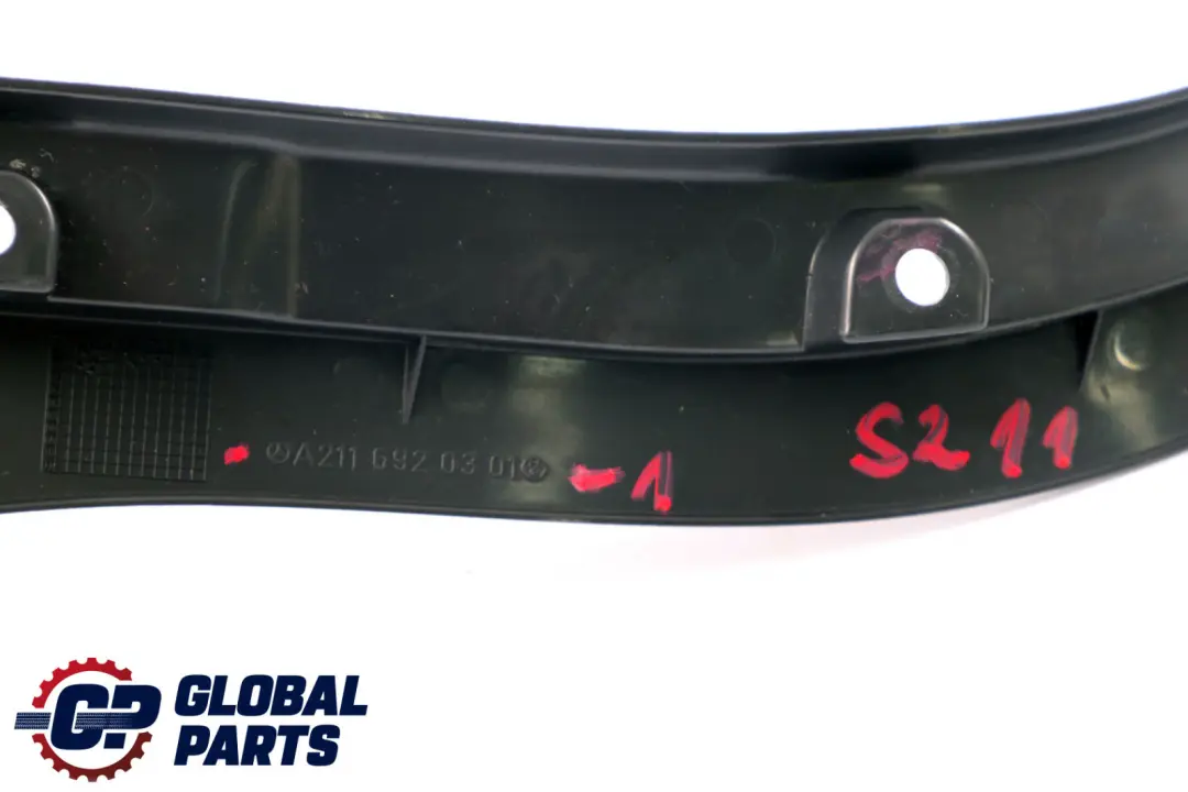 Column D-Pillar Trim Panel Left Black to Mercedes E-Class S211 Touring with Part number A2116920301 Mercedes E-Class S211 Touring Column D-Pillar Trim Panel Left Black - SKU A2116920301-1 - Part number A2116920301
